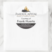 CUSTOM Real Anwesen Courteses of Runder Aufkleber (Tasche)