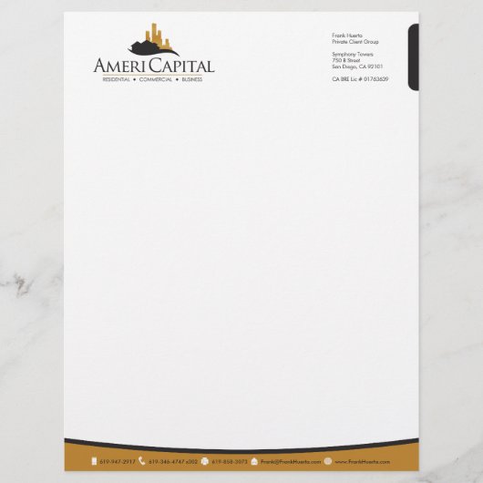 CUSTOM Real Anwesen Letterhead V3 Briefbogen (Vorderseite)