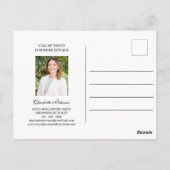 Custom Real Anwesen Open House Postkarte (Rückseite)