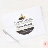 CUSTOM Real Anwesen Siegel Runder Aufkleber (Umschlag)