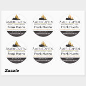 CUSTOM Real Anwesen Siegel Runder Aufkleber (Blatt)