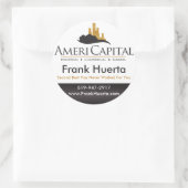 CUSTOM Real Anwesen Siegel Runder Aufkleber (Tasche)