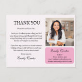 Custom Real Anwesen Vielen Dank Postkarte (Vorderseite)