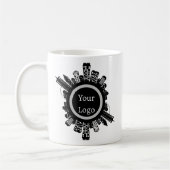 Custom Real Estate Agent Mug - Building Skyline Kaffeetasse (Links)