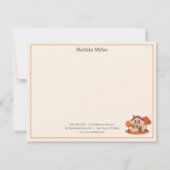 Custom Real Estate Autumn House Note Card Mitteilungskarte (Vorderseite)