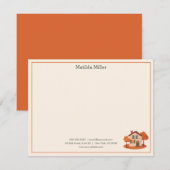 Custom Real Estate Autumn House Note Card Mitteilungskarte (Vorne/Hinten)