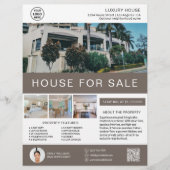Custom Real Estate Broker Realtor Marketing Flyer (Vorne)