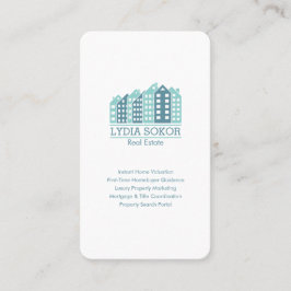 Custom Real Estate Business Card with QR Code Visitenkarte