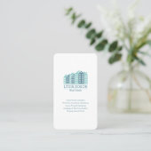 Custom Real Estate Business Card with QR Code Visitenkarte (Stehend Vorderseite)