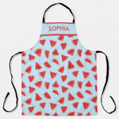Custom Realistic Watermelon Slice Summer Pattern Schürze (Vorderseite)