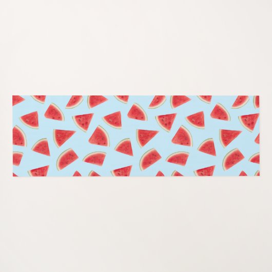 Custom Realistic Watermelon Slice Summer Pattern Yogamatte (Rückseite (Horizontal))