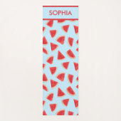 Custom Realistic Watermelon Slice Summer Pattern Yogamatte (Vorderseite)