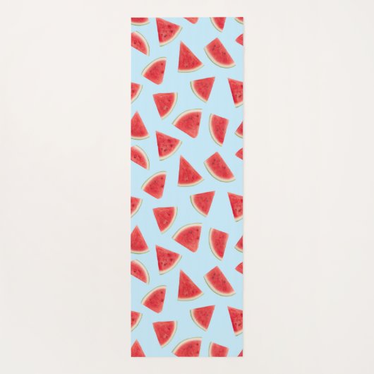 Custom Realistic Watermelon Slice Summer Pattern Yogamatte (Rückseite)