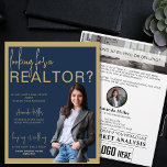 Custom Realtor Beruflich Real Anwesen Marketing Flyer<br><div class="desc">Der Custom Realtor Beruflich Real Anwesen Marketing Flyer, ein elegantes und effektives Tool, das speziell auf Ihre echten Anwesen Marketing Bemühungen zugeschnitten ist. Dieser Flyer ist mit einem eleganten marineblauen und goldenen Farbschema gestaltet und verkörpert Professionalität und Stil. Er ist ideal, um potenzielle Kunden zu begeistern. Dieses vielseitige Marketing-Material eignet...</div>