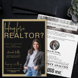 Custom Realtor Beruflich Real Anwesen Marketing Flyer<br><div class="desc">Der Custom Realtor Beruflich Real Anwesen Marketing Flyer, ein ausgeklügeltes und wirkungsvolles Tool, um Ihre echten Anwesen Marketing Kampagnen. Dieser Flyer ist mit einem auffallenden Schwarz-Gold-Farbschema gestaltet und strahlt Eleganz und Professionalität aus, um Ihre Botschaft zu vermitteln. Es verfügt über eine persönliche Nachbarschaftskarte mit einem Foto, mit dem Sie eine...</div>