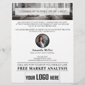 Custom Realtor Beruflich Real Anwesen Marketing Flyer (Hinten)