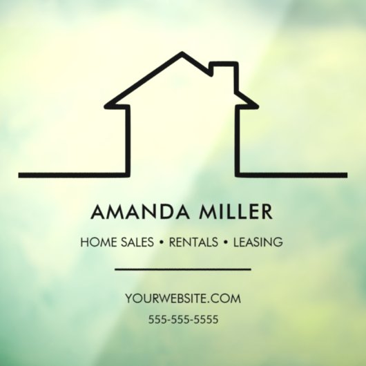 Custom Realtor Fensteraufkleber (Blatt 3)