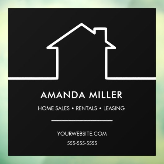 Custom Realtor Fensteraufkleber (Blatt 3)