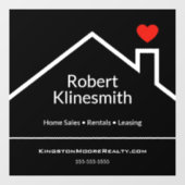 Custom Realtor Fensteraufkleber (Blatt)