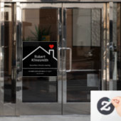 Custom Realtor Fensteraufkleber (Büro Tür)