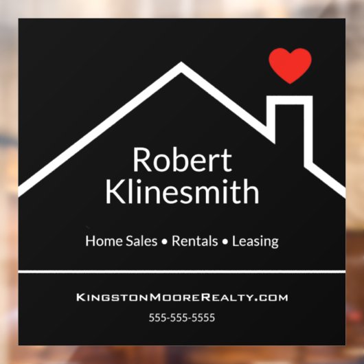 Custom Realtor Fensteraufkleber (Blatt 2)
