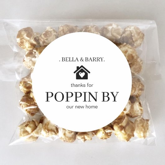 Custom Realtor Open House Housewarming Gastgeschen Rechteckiger Aufkleber