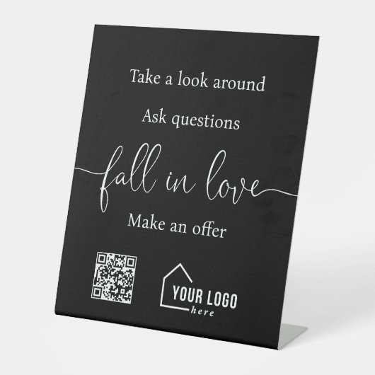 Custom Realtor Open House Sockelschild (Vorderseite)