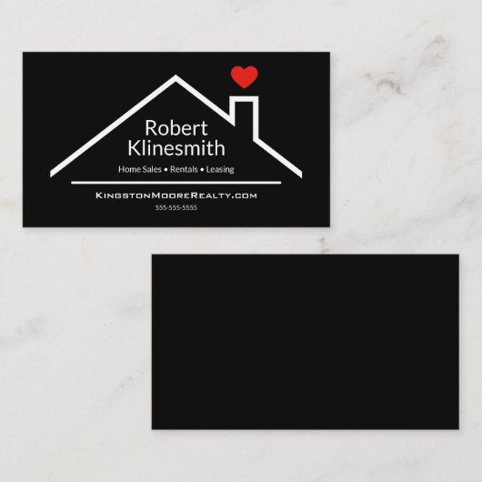 Custom Realtor Visitenkarte (Vorne/Hinten)