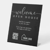Custom Realtor Welcome Open House Sockelschild (Vorderseite)