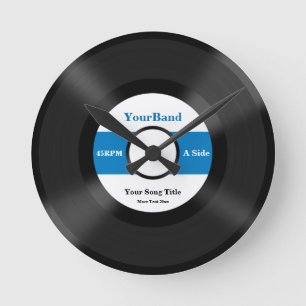 Custom Record Personalize Runde Wanduhr