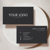 Custom Rectangular Logo Business card template Visitenkarte