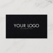 Custom Rectangular Logo Business card template Visitenkarte (Vorderseite)