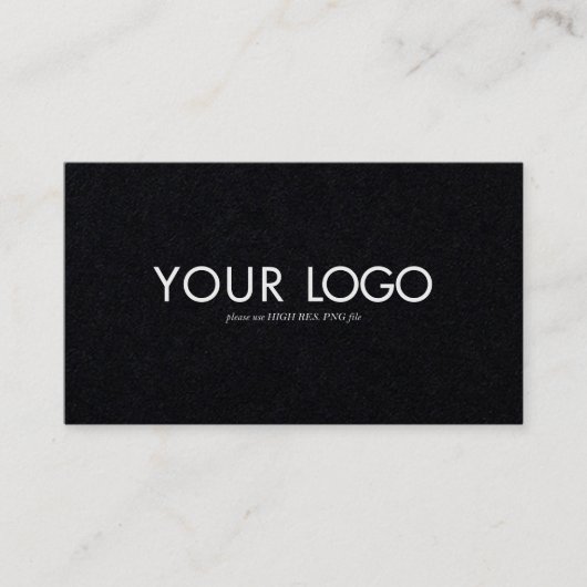 Custom Rectangular Logo Business card template Visitenkarte (Vorderseite)
