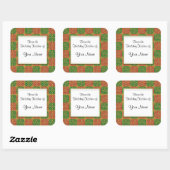 Custom Red and Green Lilie Baking Stickers (Blatt)