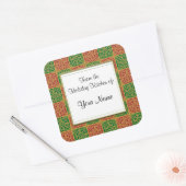 Custom Red and Green Lilie Baking Stickers (Umschlag)