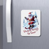 Custom Red and White Funny Funny Niedlich Weihnach Magnet