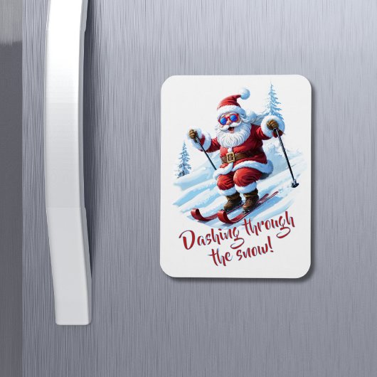 Custom Red and White Funny Funny Niedlich Weihnach Magnet