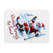 Custom Red and White Funny Funny Niedlich Weihnach Magnet (Horizontal)