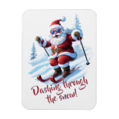 Custom Red and White Funny Funny Niedlich Weihnach Magnet (Vertikal)