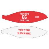 Custom Red Basketball with Name, Number, Team (Panele)