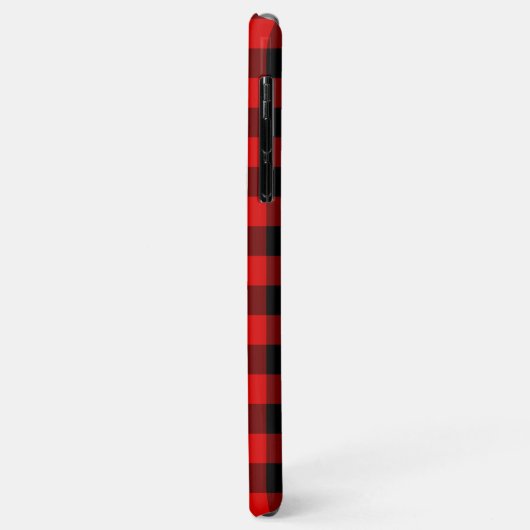 Custom Red Black Buffalo Lumberjack Karo Kariert Case-Mate iPhone Hülle (Hinten/Links)