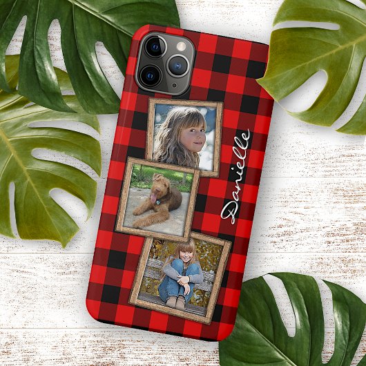 Custom Red Black Buffalo Lumberjack Karo Kariert Case-Mate iPhone Hülle