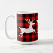 Custom Red Black Buffalo Lumberjack Karo Kariert Kaffeetasse (Links)