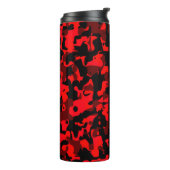 Custom Red Black Camouflage Thermal Tumbler Thermosbecher (Nach links gedreht)
