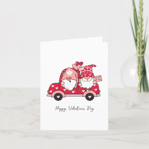 Custom Red Black Modern Happy Valentine's Day Feiertagskarte