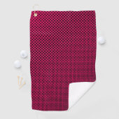 Custom Red Black Personalisiert Golfer Golfhandtuch (Insitu)