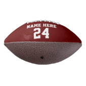 CUSTOM RED BLUE NUMMER NAME TYPOGRAPHY FOOTBALL (Gedreht 270)