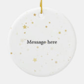 Custom Red Bow First Christmas Ornament (Hinten)