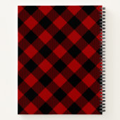 Custom Red Buffalo Kariert Notizblock (Rückseite)