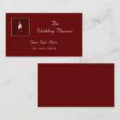 Custom Red Champagne Business Card Visitenkarte (Vorne/Hinten)